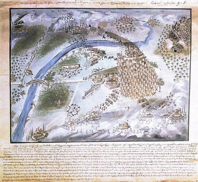 A painting of the battles of Peta by Panagiotis Zographos